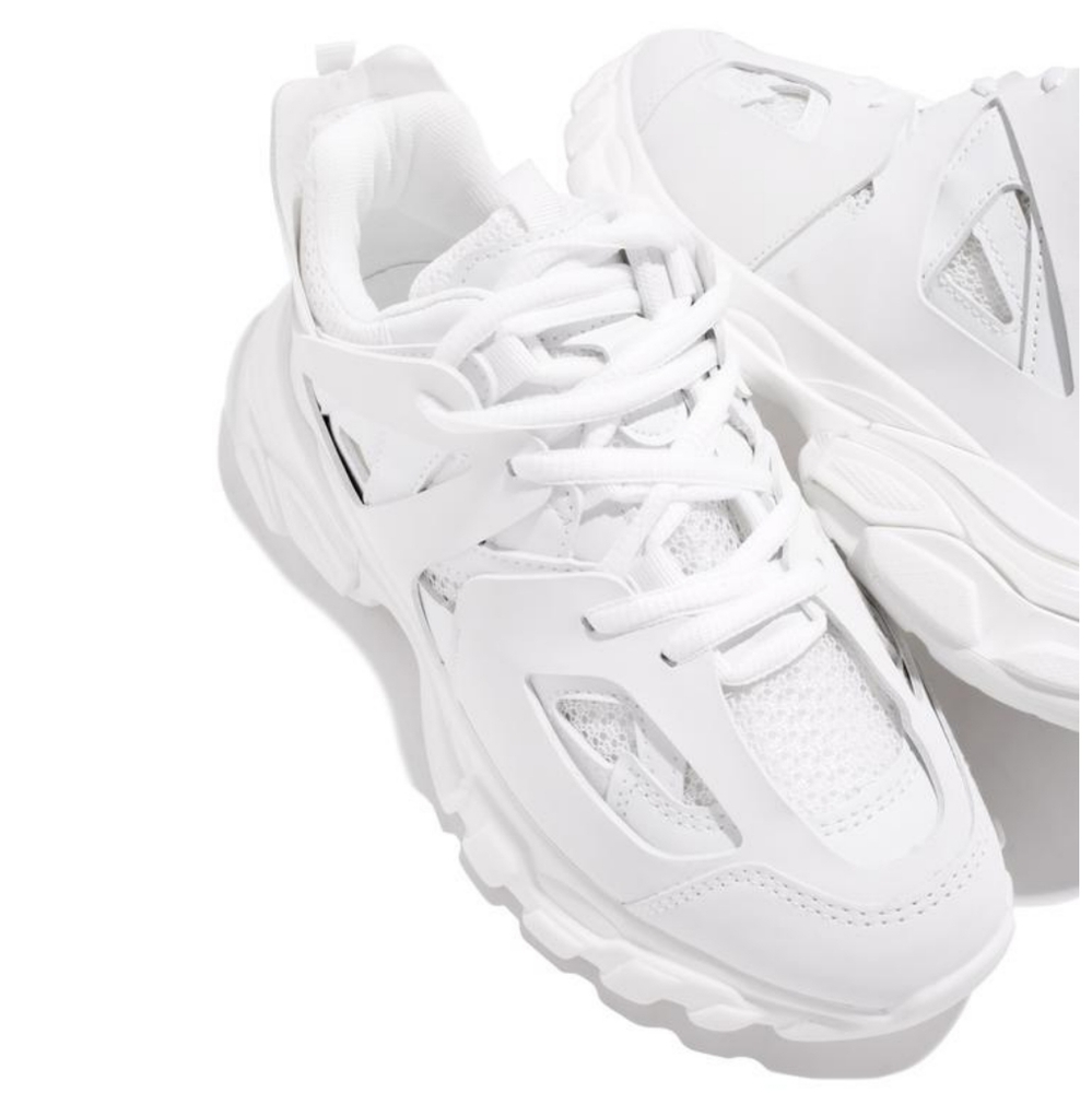 𝙉𝙀𝙒 𝙄𝙉🖤Cool Muse Platform Sneaker -  WHITE - Picture 6 of 8